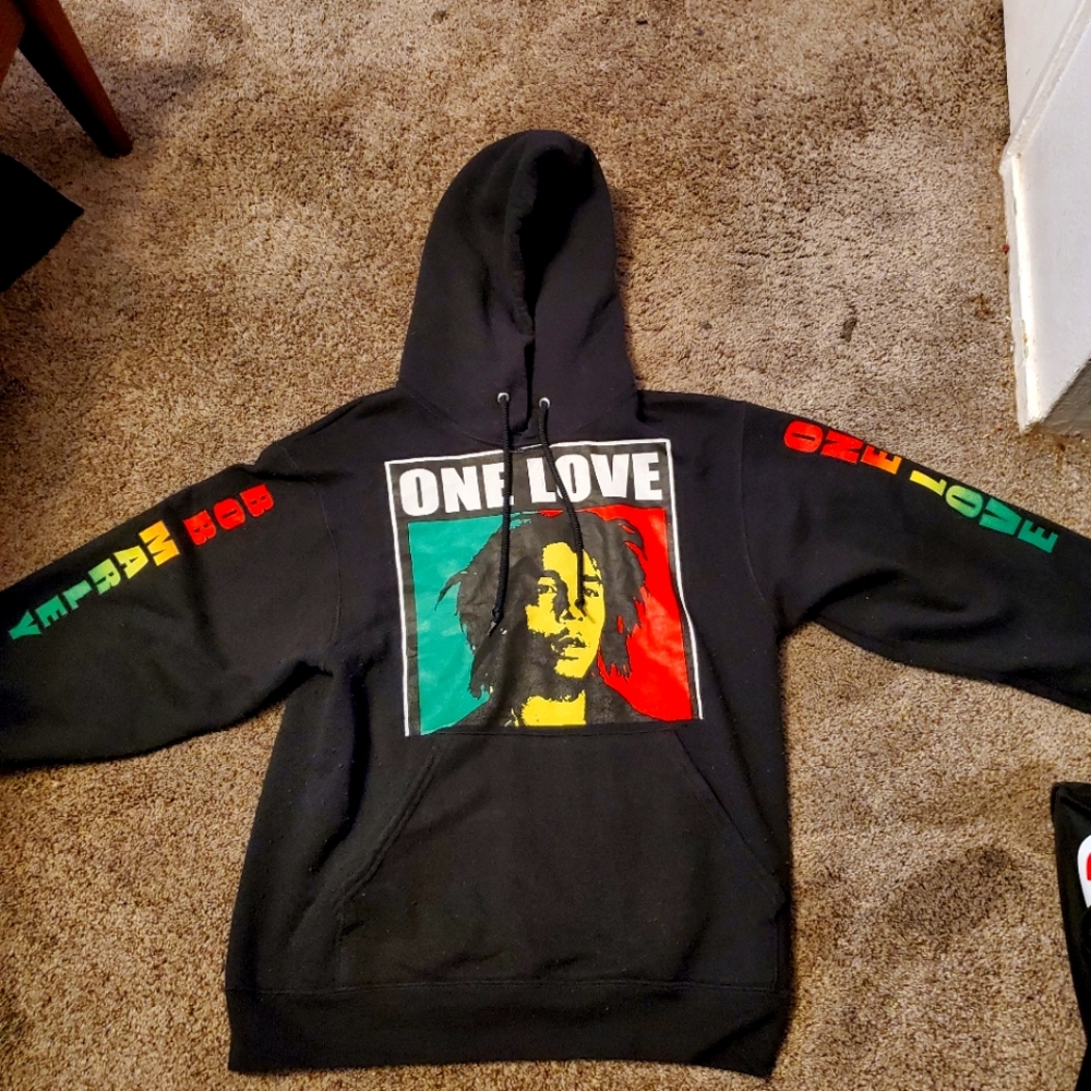 black Bob Marley hoodie